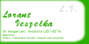 lorant veszelka business card